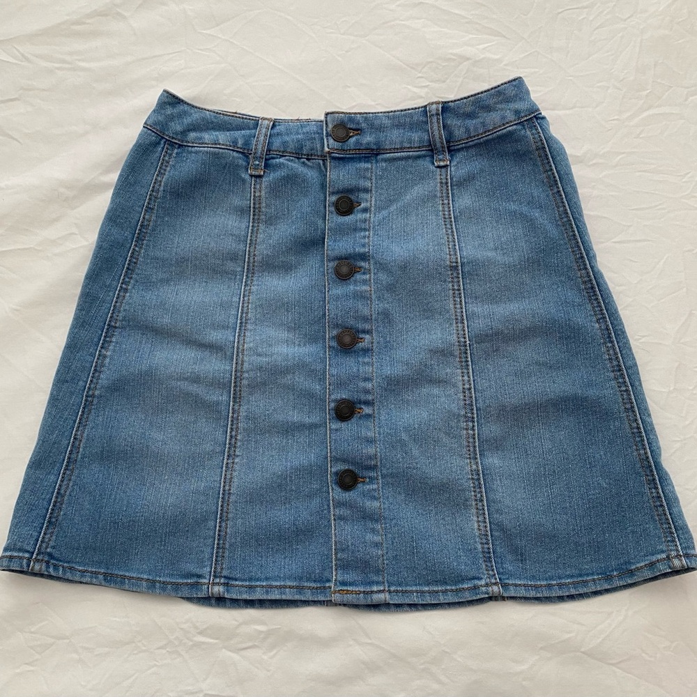 Mossimo Supply Co. Denim A-Line Mini Skirt
